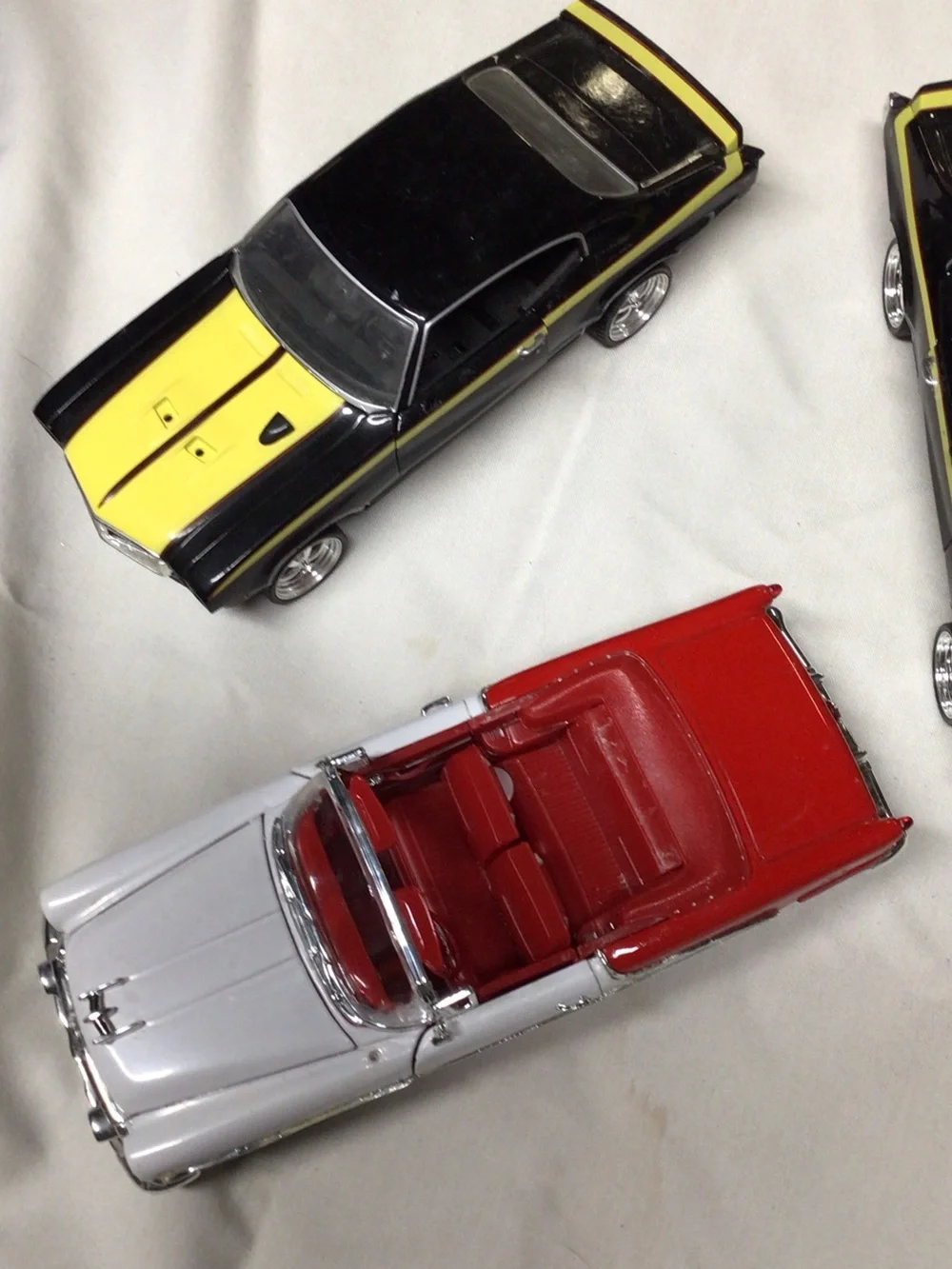 Die-Cast Black and Yellow Muscle Car Toy - Kids Vehicles